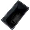 Winco PTC-23K 23 gal Rectangle Slim Trash Can, 20 1/8"L x 10 7/8"W x 29 7/8"H, Black thumbnail 4