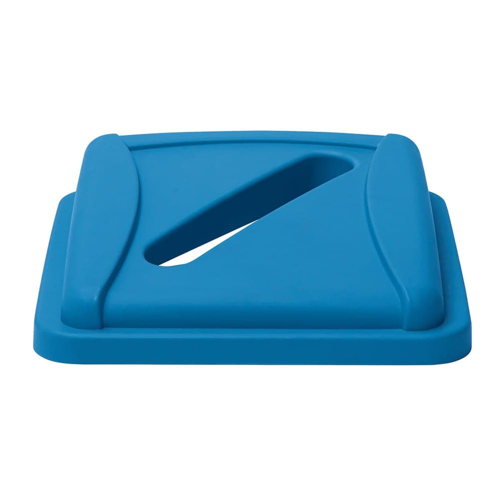 Winco PTCSP-23L Paper Recycling Lid for PTCS-23L - Plastic, Blue