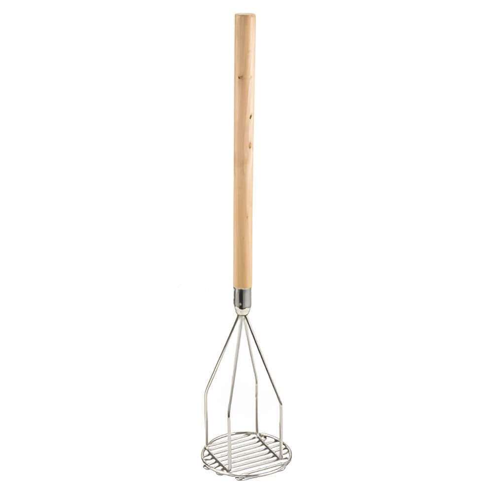 Winco PTM-24R Round Potato Masher, 5 x 24 1/2", Stainless