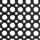 Winco RBM-35K Anti Fatigue Floor Mat w/ Beveled Edges, Rubber, 3' x 5' x  1/2", Black thumbnail 2