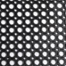 Winco RBM-35K Anti Fatigue Floor Mat w/ Beveled Edges, Rubber, 3' x 5' x  1/2", Black thumbnail 4