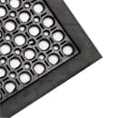 Winco RBM-35K Anti Fatigue Floor Mat w/ Beveled Edges, Rubber, 3' x 5' x  1/2", Black thumbnail 5