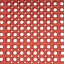 Winco RBM-35R Grease Proof Floor Mat w/ Beveled Edges, Rubber, 3' x 5' x  1/2", Red thumbnail 2