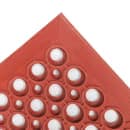 Winco RBM-35R Grease Proof Floor Mat w/ Beveled Edges, Rubber, 3' x 5' x  1/2", Red thumbnail 5