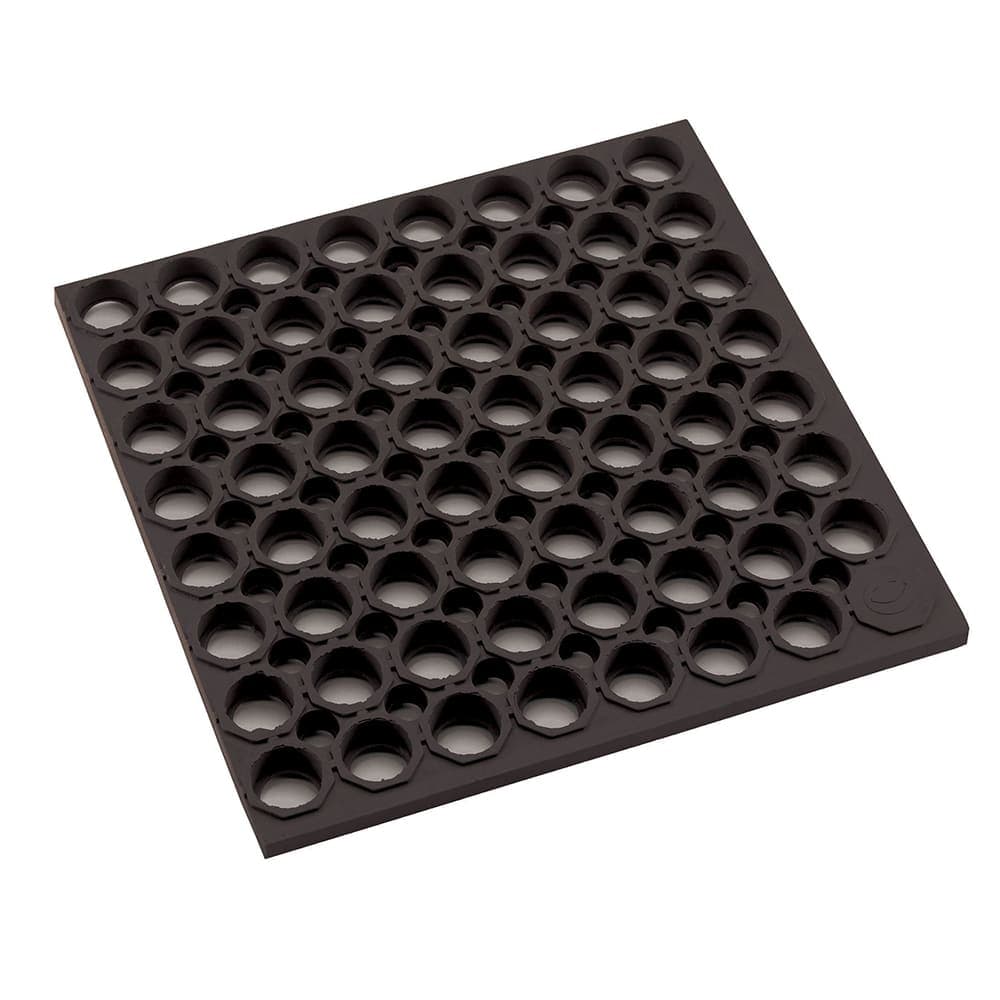 Winco RBMH-35K-R Anti Fatigue Floor Mat - 3' x 5', Rubber, Black