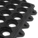 Winco RBMI-33K Rubber Floor Mat, Anti Fatigue, Interlocking, 3' x 3' x 1/2", Black thumbnail 4