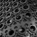 Winco RBMI-33K Rubber Floor Mat, Anti Fatigue, Interlocking, 3' x 3' x 1/2", Black thumbnail 5