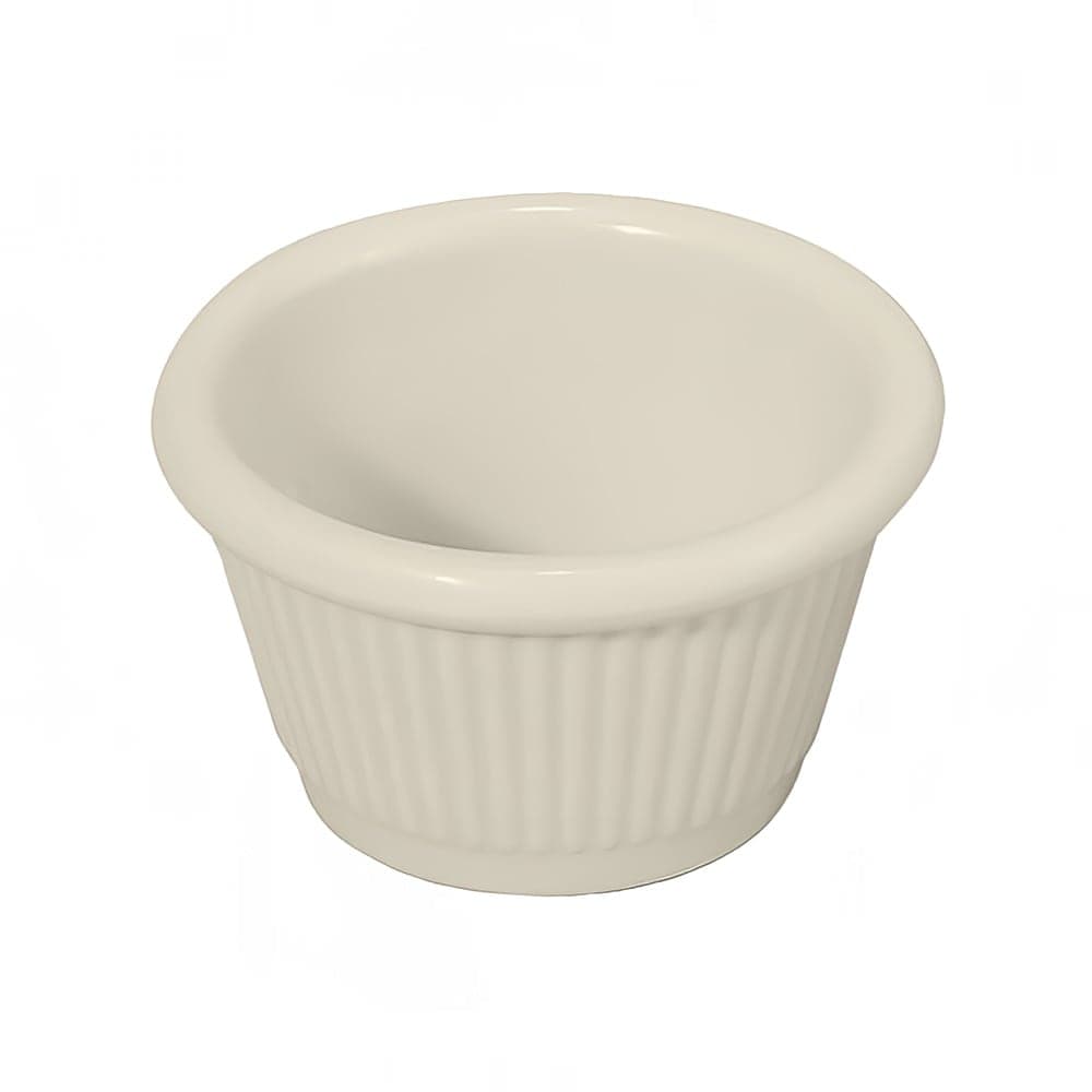 Winco RFM-4B 4 oz Fluted Ramekin, Bone