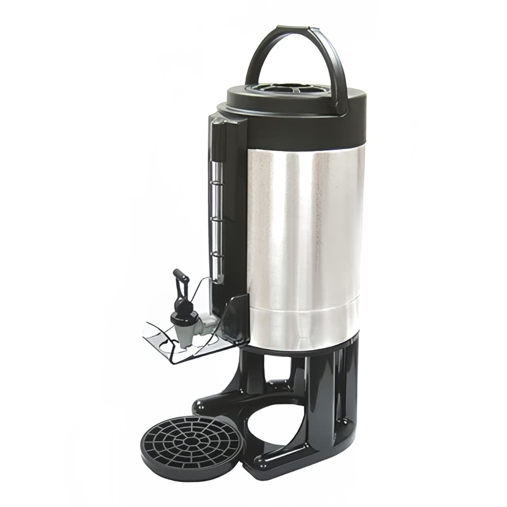 Winco SBD-1.5 5 7/10 Liter Thermal Gravity Server w/ Base, Stainless Steel Liner