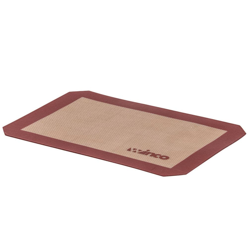 Winco SBS-16 Square Baking Mat, 11 7/8" x 16 1/2", Fits 1/2 Size Sheet Pan, Silicone
