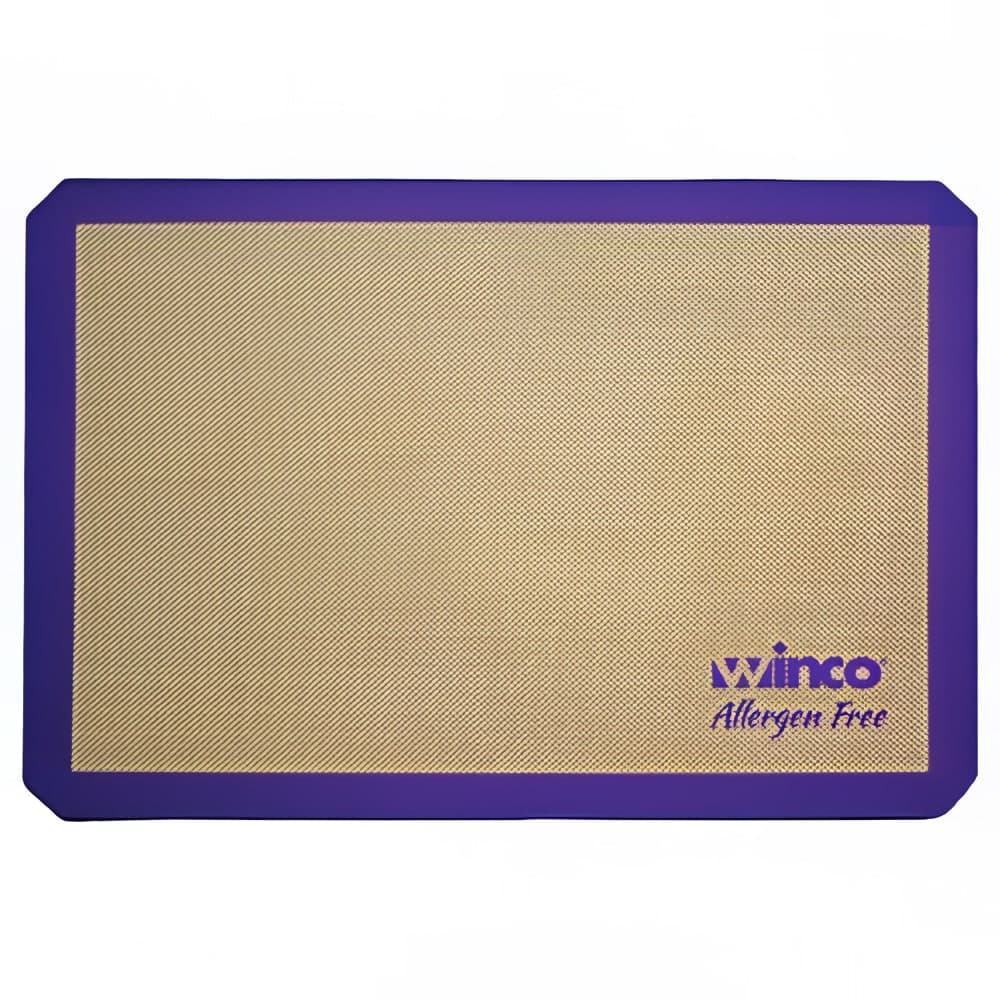 Winco SBS-24PP Rectangular Baking Mat - 16 3/8" x 24 1/2" - Fits Full Size Sheet Pan, Silicone