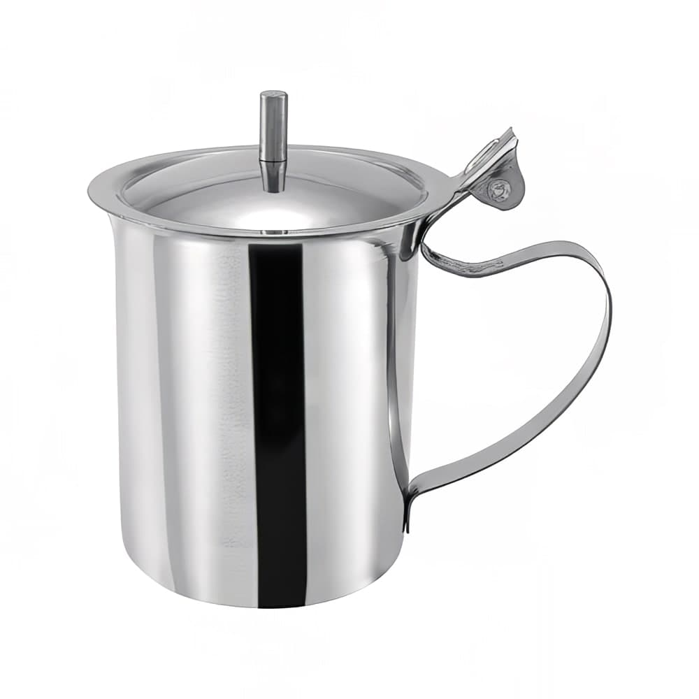 Winco SCT-10 10 oz Server w/ Cover & Handle, Stainless