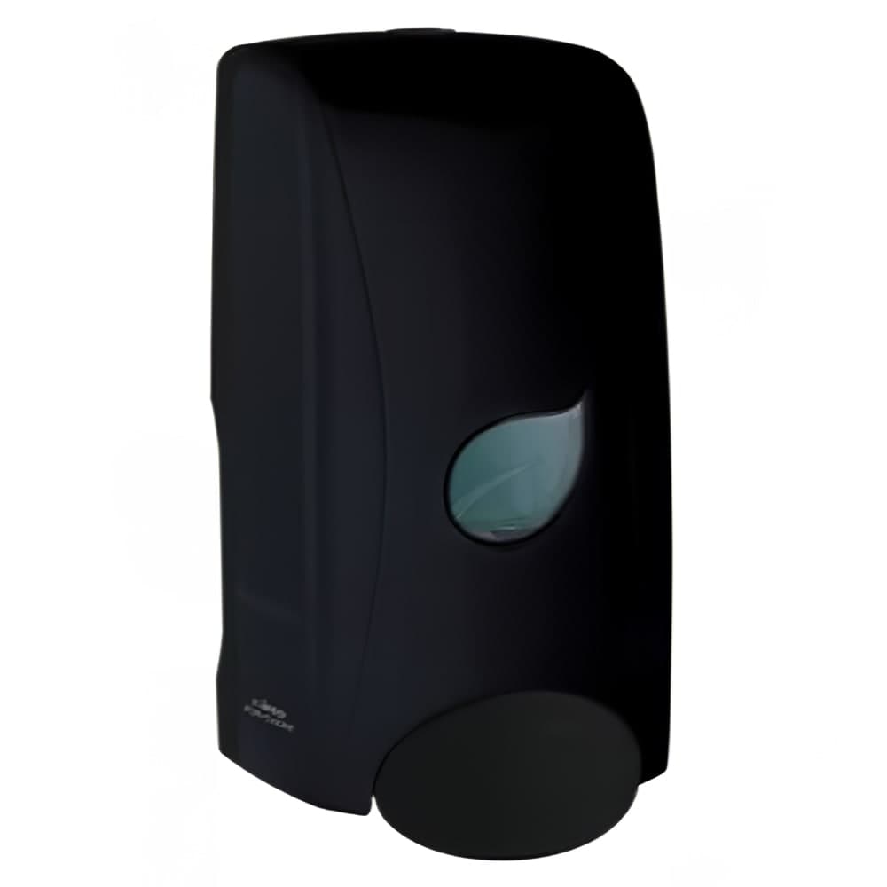 Winco SDMF-1K 35 oz Wall Mount Manual Foam Soap Dispenser, Black