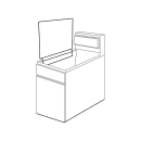 Winco SFSG-2018 18" Removable Splash Guard for 1" Wide Fryers, Stainless thumbnail 3