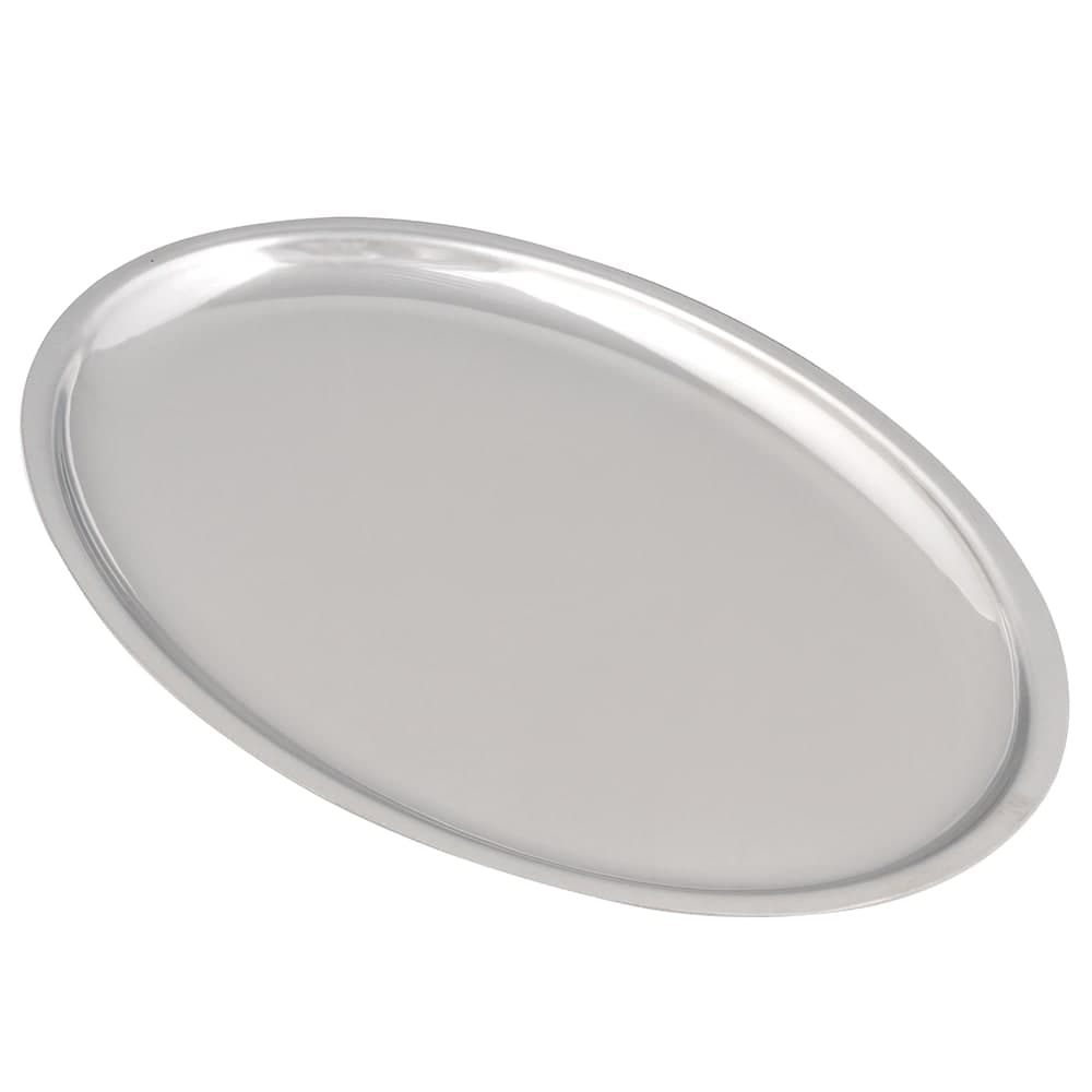 Winco SIZ-11 11" Oval Sizzling Platter, Stainless