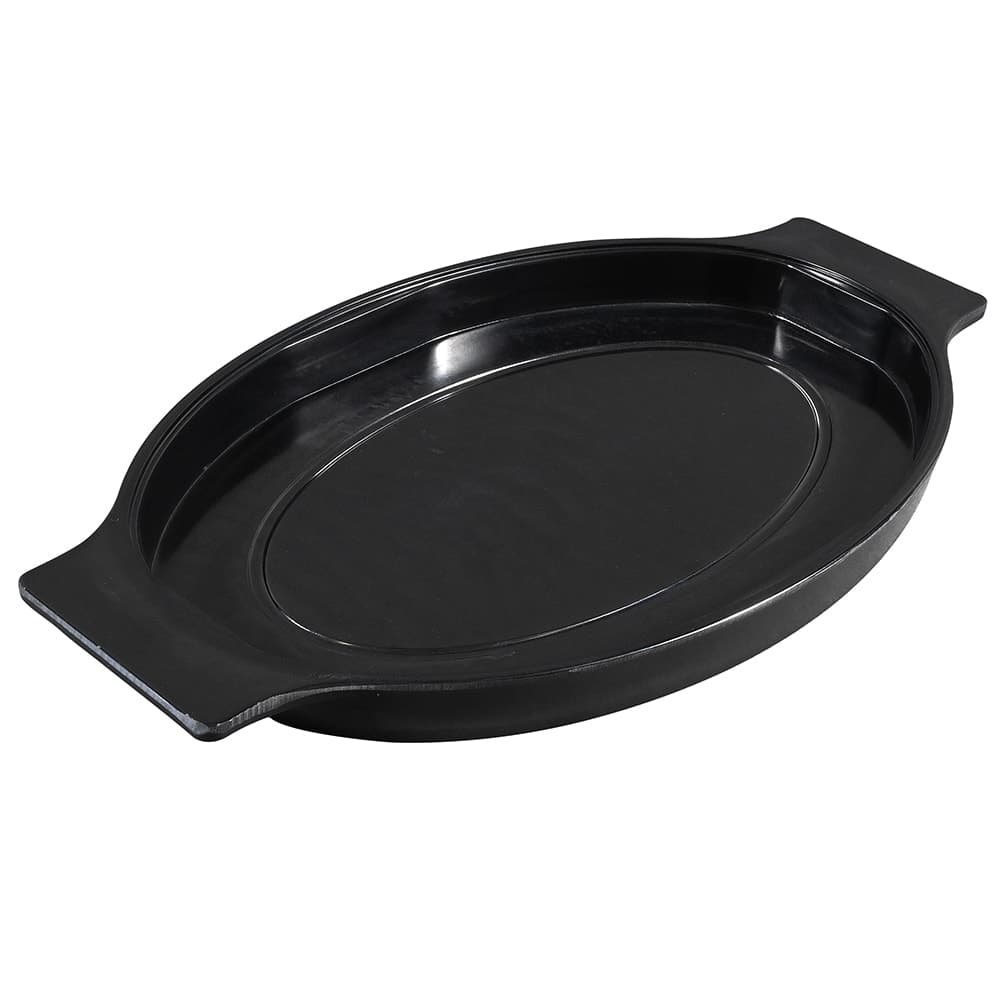 Winco SWU-11 Oval Underliner for Sizzling Platter, Black