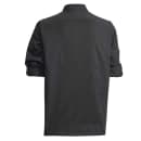 Winco UNF-12KM Signature Chef's Jacket w/ Long Sleeves - Poly/Cotton, Black, Medium thumbnail 2
