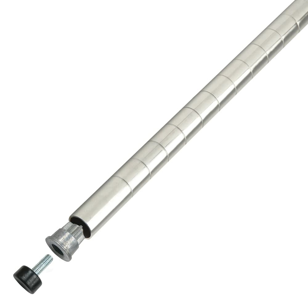 Winco VC-86P 86" Stationary Chrome Plated Post