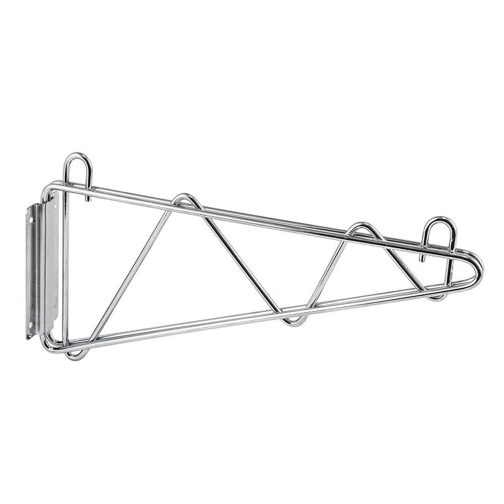 Winco VCB-24 Brackets for 24" Deep Wall Mounted Shelf, Chrome
