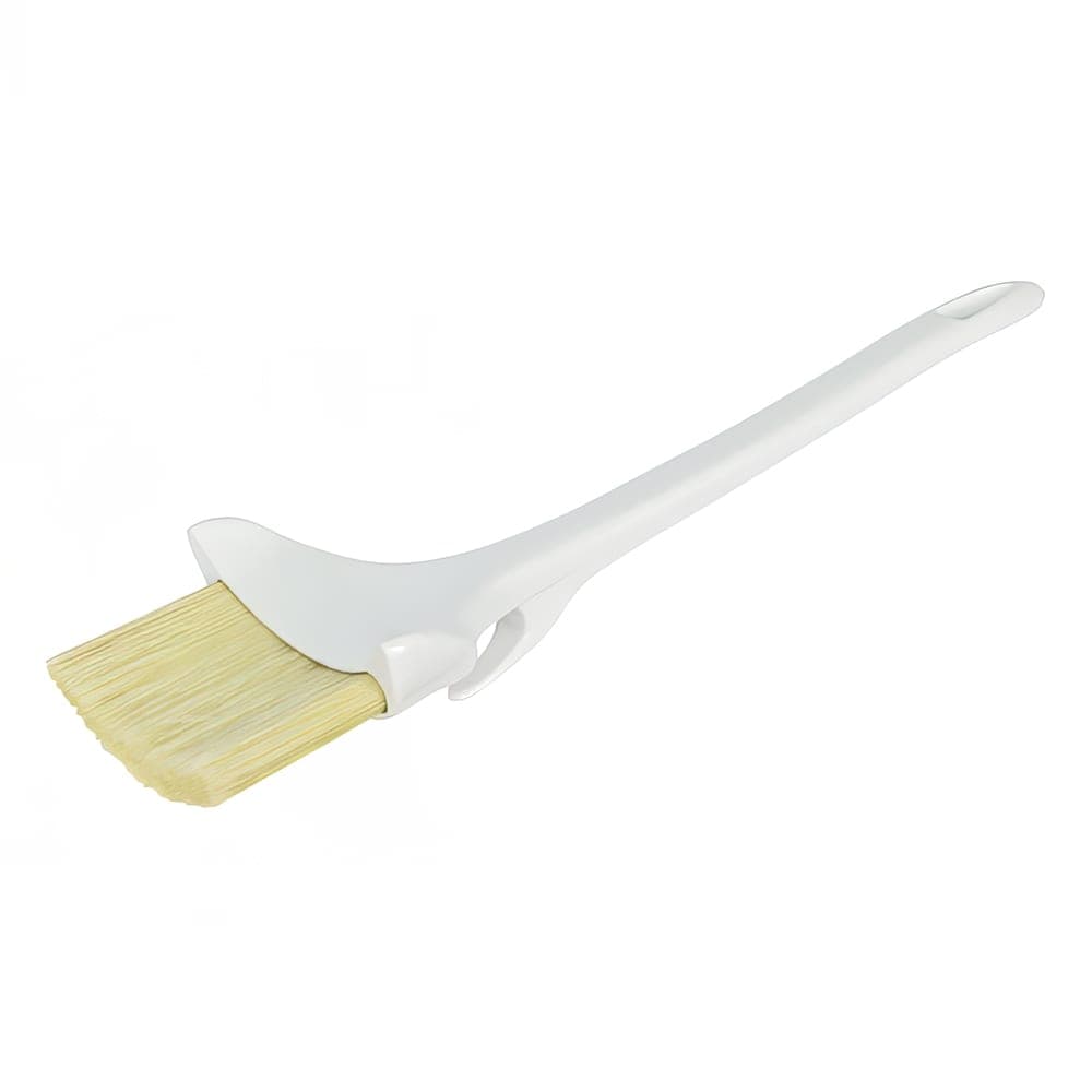 Winco WBRP-30H Pastry Brush w/ Hook & Plastic Handle, 3" Wide, Boar Hair Bristles