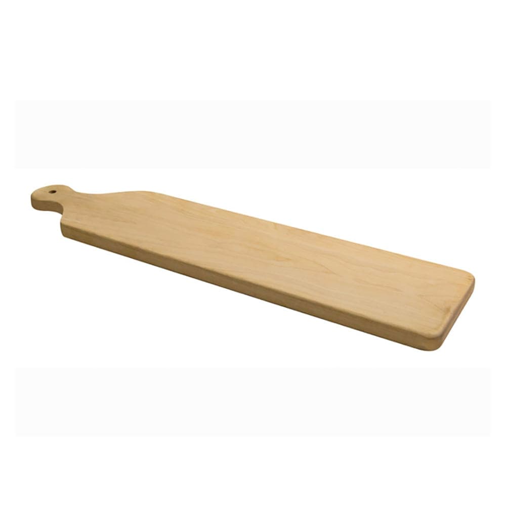 Winco WCB-225 Rectangular Bread Board w/ Handle - 22 1/2" x 5 1/2", Birchwood