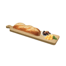 Winco WCB-225 Rectangular Bread Board w/ Handle - 22 1/2" x 5 1/2", Birchwood thumbnail 2