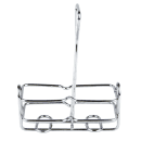 Winco WH-3 2 Compartment Rectangular Condiment Caddy - Chrome Plated Wire thumbnail 3