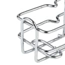 Winco WH-3 2 Compartment Rectangular Condiment Caddy - Chrome Plated Wire thumbnail 4