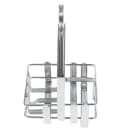 Winco WH-7 3 Compartment Square Condiment Caddy - Chrome Plated Metal thumbnail 4