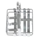 Winco WH-7 3 Compartment Square Condiment Caddy - Chrome Plated Metal thumbnail 5
