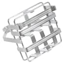 Winco WH-7 3 Compartment Square Condiment Caddy - Chrome Plated Metal thumbnail 6