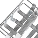 Winco WH-7 3 Compartment Square Condiment Caddy - Chrome Plated Metal thumbnail 8