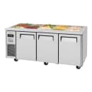Turbo Air JBT-72-N 66 1/8" J Series Cold Food Bar - (15) Pan Capacity, Floor Model, Stainless Steel thumbnail 3