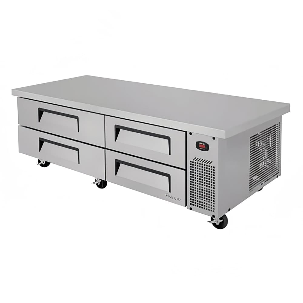 Turbo Air TCBE-72SDR-E-N 78" Super Deluxe Chef Base w/ (4) Drawers - 115v