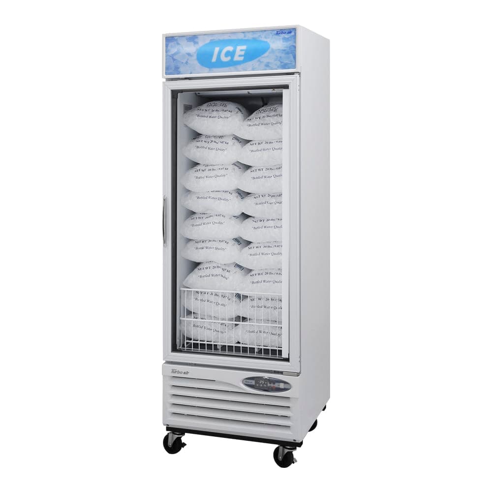 Turbo Air TGIM-23W-N 27" Indoor Ice Merchandiser w/ Bottom Mount Compressor - Glass Door, 115v