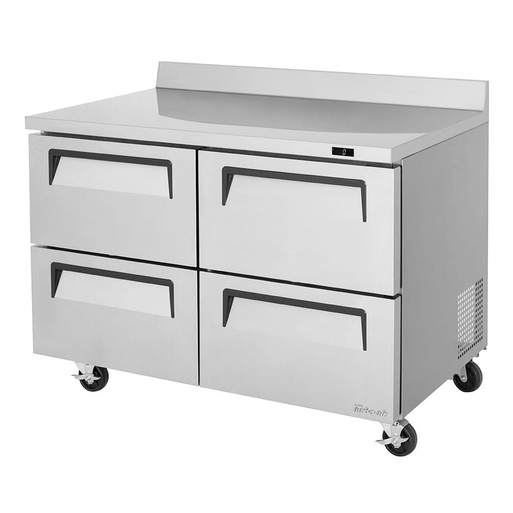 Turbo Air TWF-48SD-D4-N 48 1/4" W Worktop Freezer w/ (2) Sections & (4) Drawers, 115v