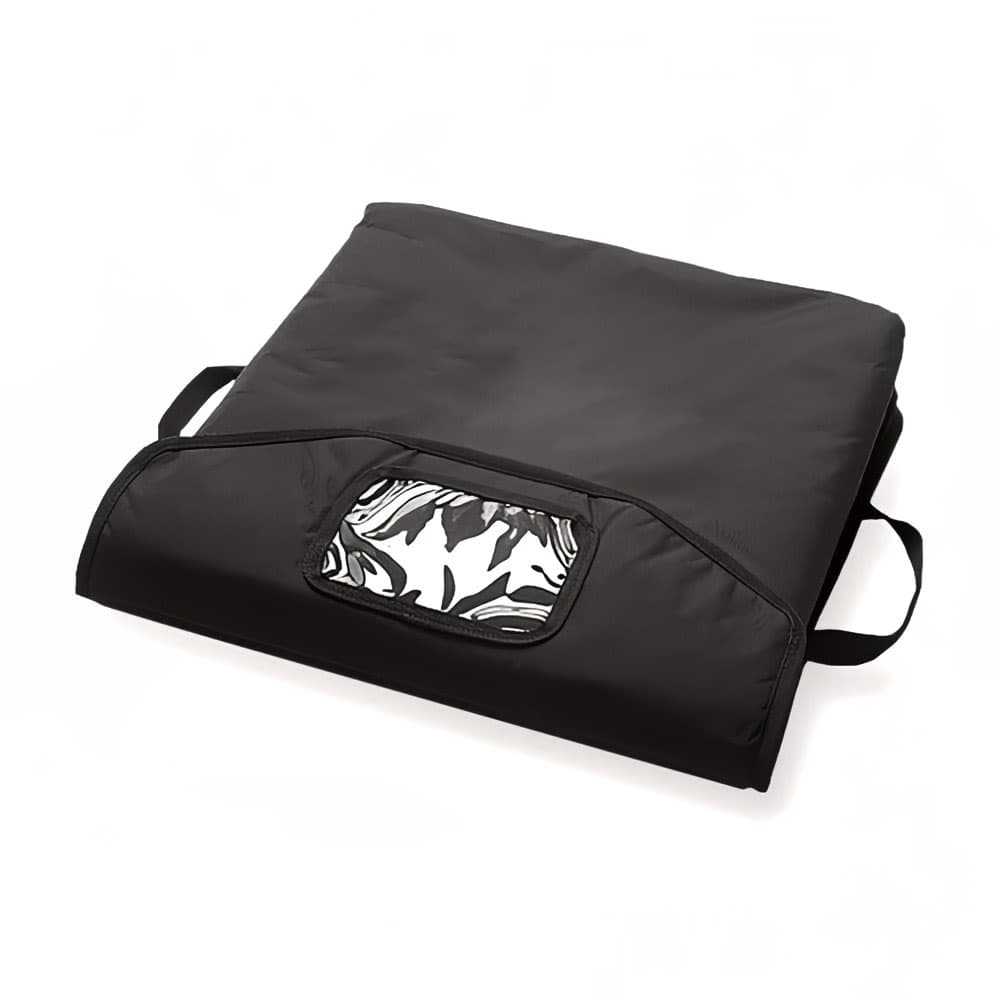 CookTek STDVV001 VaporVent™ Pizza Delivery Bag - 18 1/2" x 18 1/2" x 7", Nylon, Black