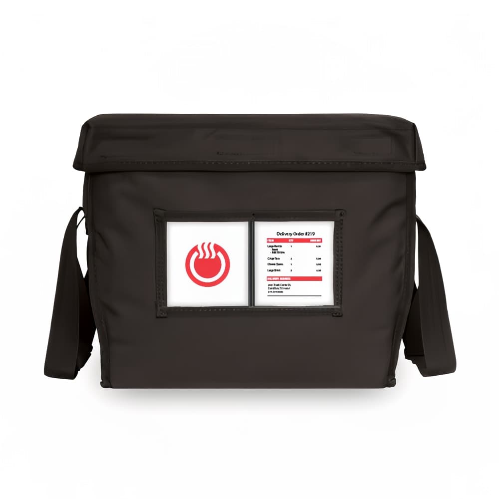 CookTek 301857 ThermaCube™ Food Delivery Bag - 13 1/2" x 14 1/2" x 13 3/10 5", Nylon, Black