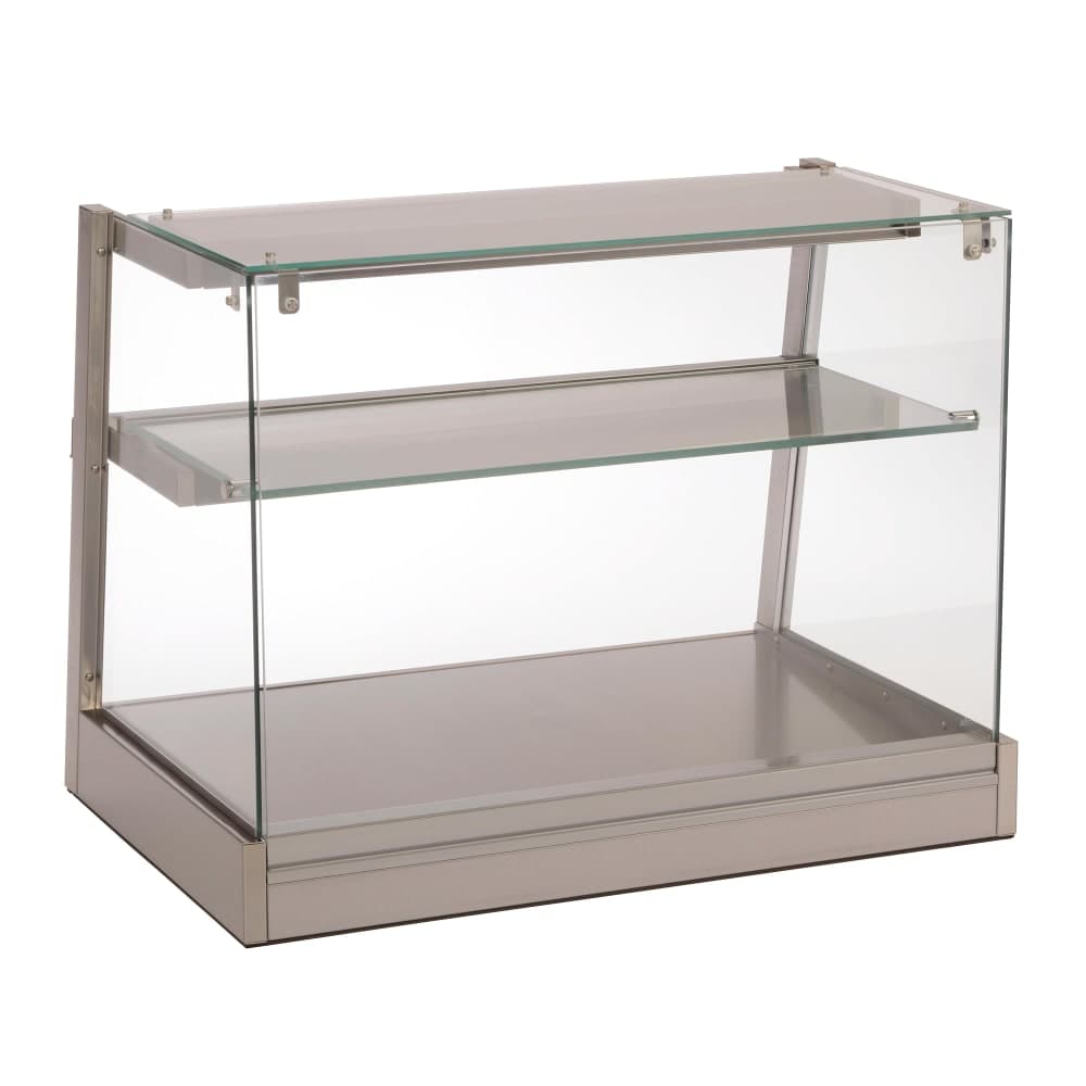 Antunes DCH-800-9500650 35 3/4" Full Service Countertop Heated Display Case - (2) Shelves, 120v