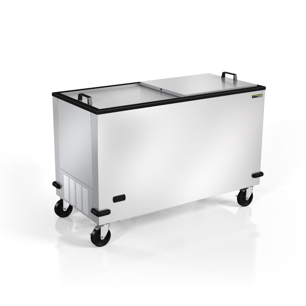 Silver King SKFMW50-ELUS1 51 3/4" Mobile Chest Freezer - Stainless, 115v