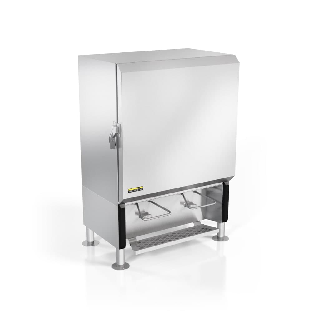 Silver King SKMAJ2-ESUS3 12 gal Refrigerated Milk Dispenser w/ (2) Valves - Stainless, 115v