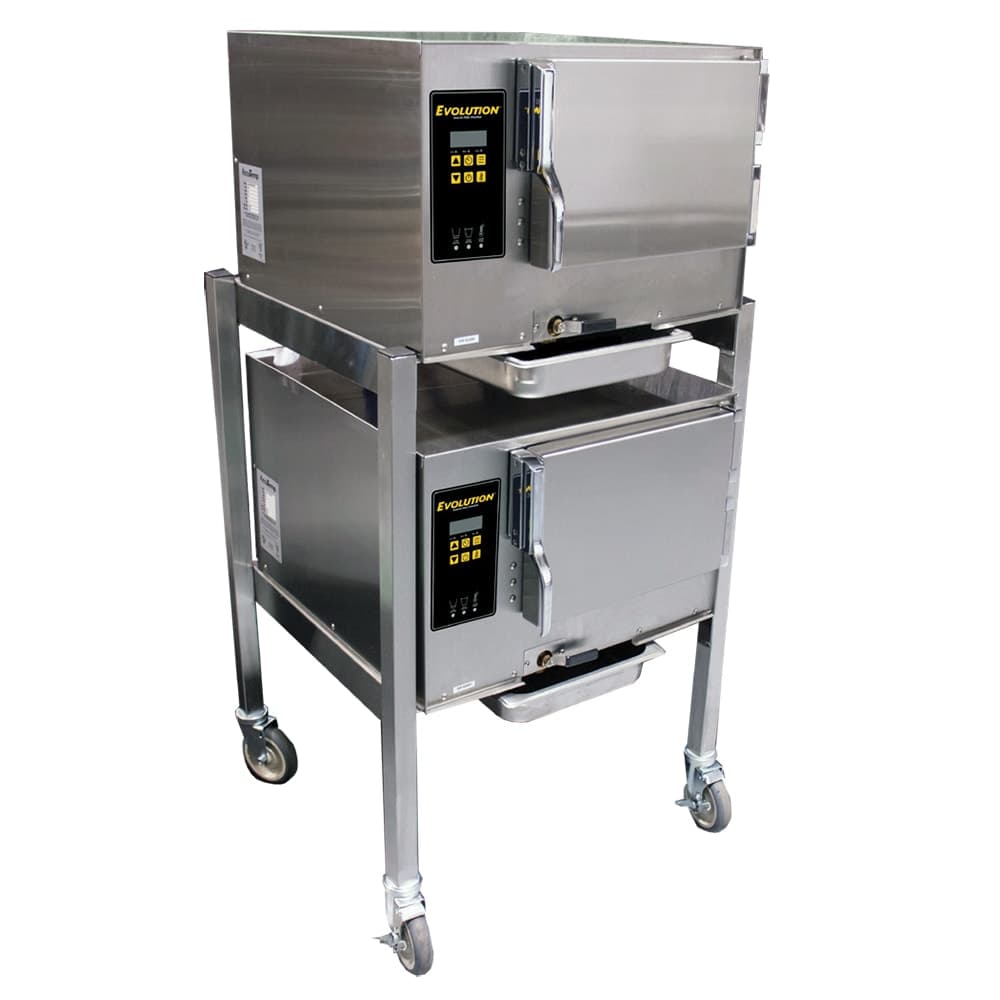 AccuTemp E34803D140DBL (6) Pan Convection Steamer - Stand, 480v/3ph
