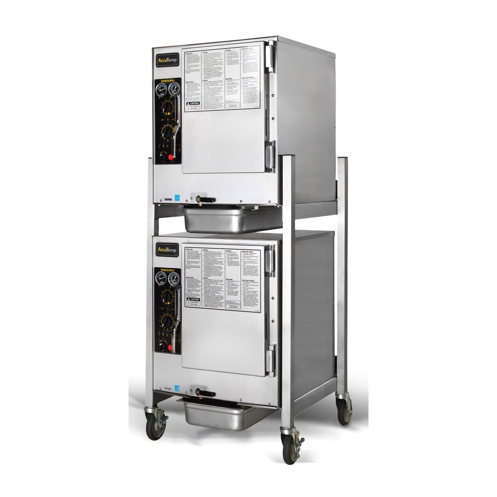 AccuTemp S64803D140DBL (12) Pan Covection Steamer - Stand, Holding Capability, 480v/3ph