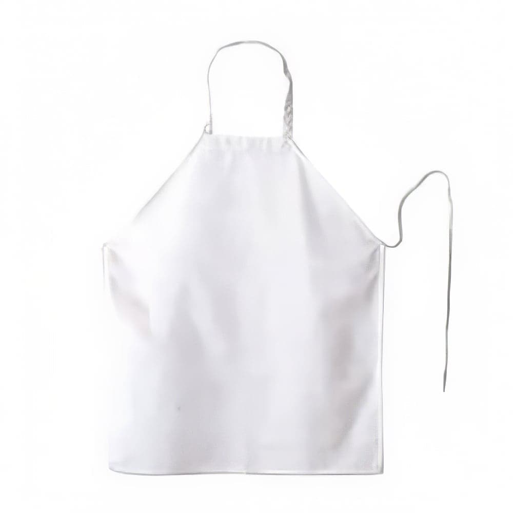 Chef Revival Bib Apron w/ no Pockets, 27&quot; x 32&quot;, White (600PS-NP)