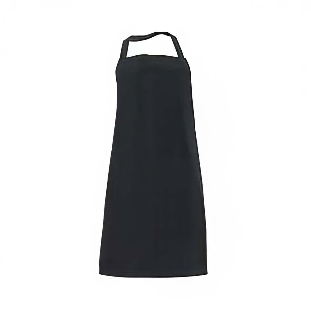 Chef Revival Bib Apron, Polyspun, 27&quot; x 32&quot;, Black (600PS-NP-BK)