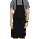 Chef Revival Twill Bib Apron, 28" x 34", Black (601NP-BK) thumbnail 4