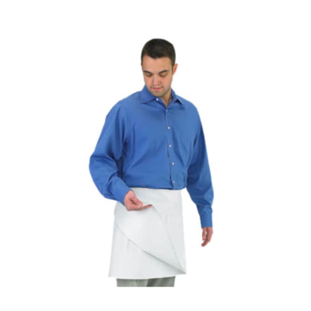 Chef Revival 4 Sided Apron, Poly/Cotton, 17" x 34", White (603FW)