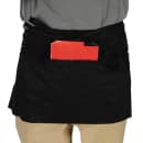 Chef Revival Waist Apron, Twill Blend, 12" x 24", 3 Pocket, Black (605WAFH-BK) thumbnail 2