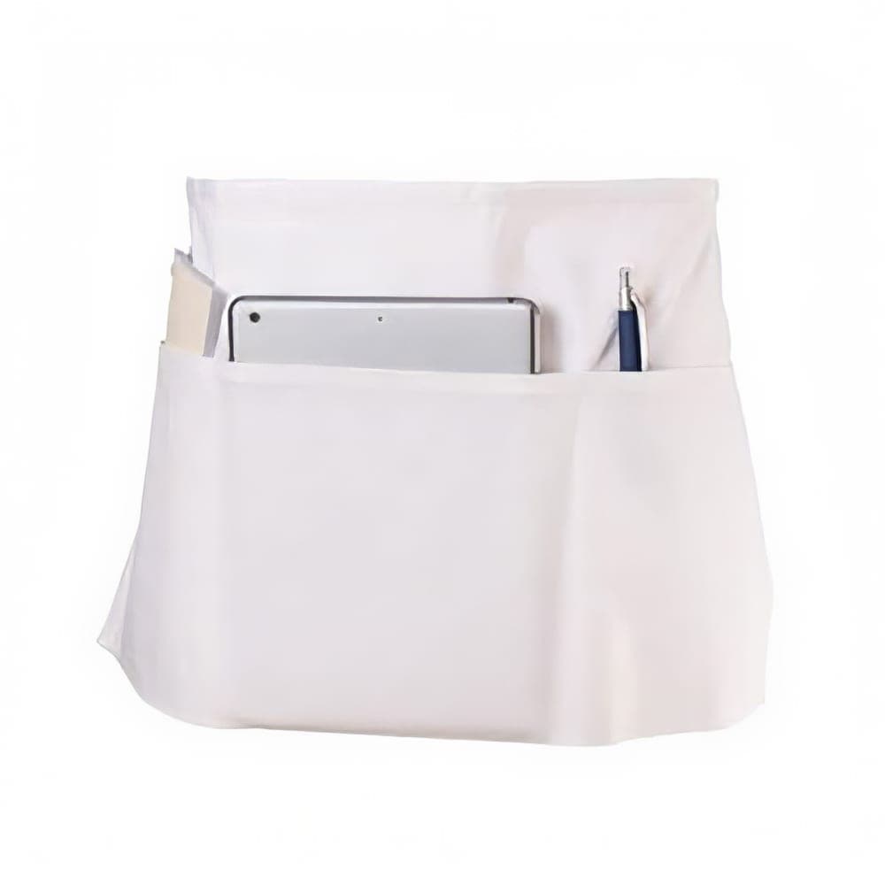 Chef Revival Waist Apron, Twill Blend, 12" x 24", 3 Pocket, White (605WAFH-WH)