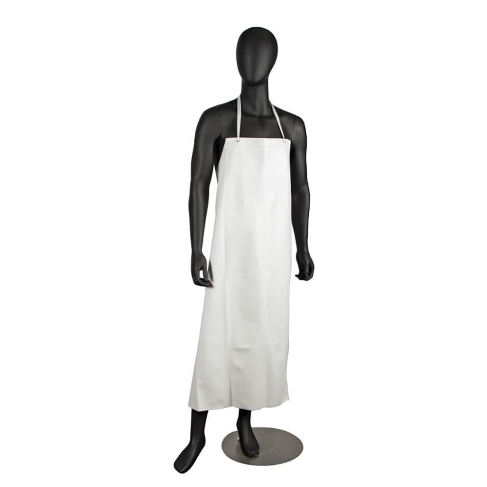San Jamar 614DVA-WH20 Vinyl Dishwashing Apron - 45" x 36", White